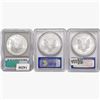Image 2 : [3] American Silver Eagles PCGS/ICG MS70 [2006, [2