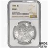 Image 1 : 1886 Morgan Silver Dollar NGC MS63