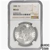 Image 1 : 1885 Morgan Silver Dollar NGC MS63