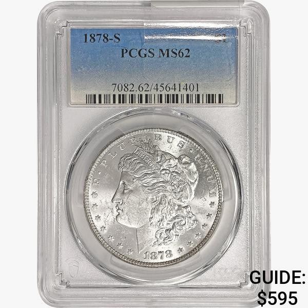 1878-S Morgan Silver Dollar PCGS MS62