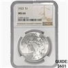 Image 1 : 1923 Silver Peace Dollar NGC MS64