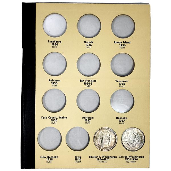 1946-1951 Commemorative Half Dollar Book [2 Coins]