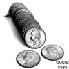 Image 1 : 1951 Unc. Roll of Washington Quarters [31 Coins]