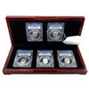 Image 3 : 1971-1976 Ike Dollar Set [5 Coins] PCGS PR69 DCAM