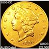 Image 1 : 1890-CC $20 Gold Double Eagle CLOSELY UNCIRCULATED