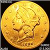 Image 1 : 1890-CC $20 Gold Double Eagle CLOSELY UNCIRCULATED