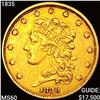 Image 1 : 1835 $5 Gold Half Eagle UNCIRCULATED