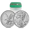 Image 1 : 2024 AMERICAN SILVER EAGLE 20 COIN BU ROLL