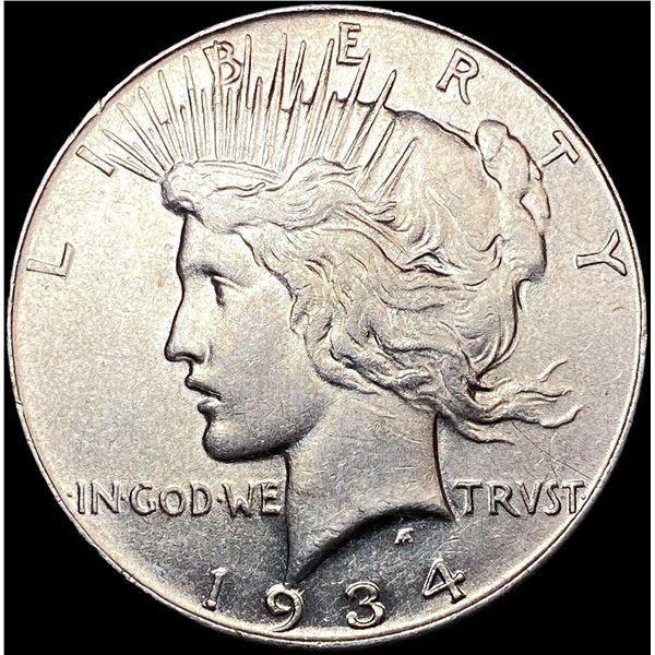 1934 Silver Peace Dollar CLOSELY UNCIRCULATED