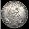 Image 1 : 1876-CC Seated Liberty Half Dollar CLOSELY UNCIRCULAT