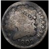Image 1 : 1809 Classic Head Half Cent NICELY CIRCULATED