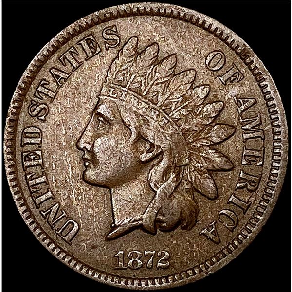 1872 Indian Head Cent NEARLY UNCIRCULATED