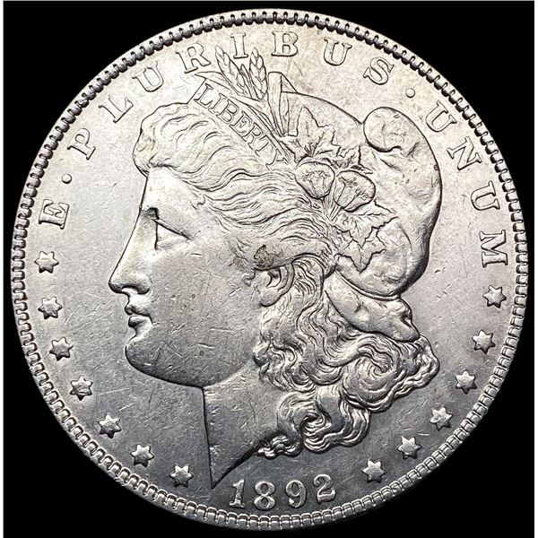 1892 Morgan Silver Dollar CLOSELY UNCIRCULATED