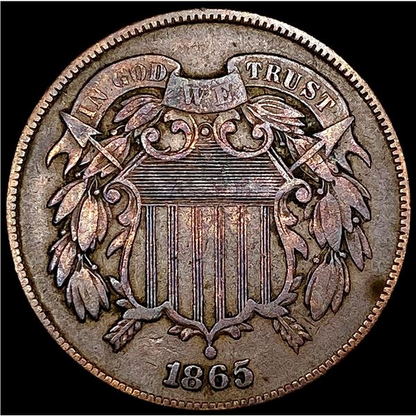 1865 Two Cent Piece NEARLY UNCIRCULATED