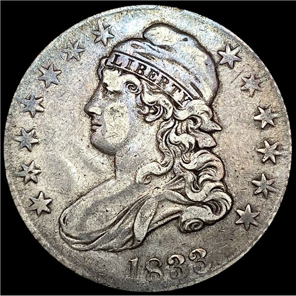 1833 Capped Bust Half Dollar ABOUT UNCIRCULATED