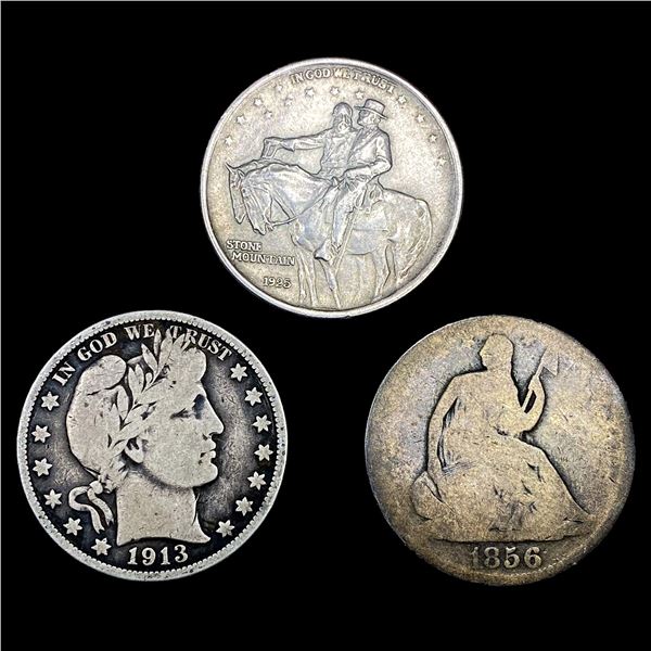 [3] Varied US Half Dollars [1856, 1913, 1925] HIGH