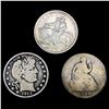 Image 1 : [3] Varied US Half Dollars [1856, 1913, 1925] HIGH