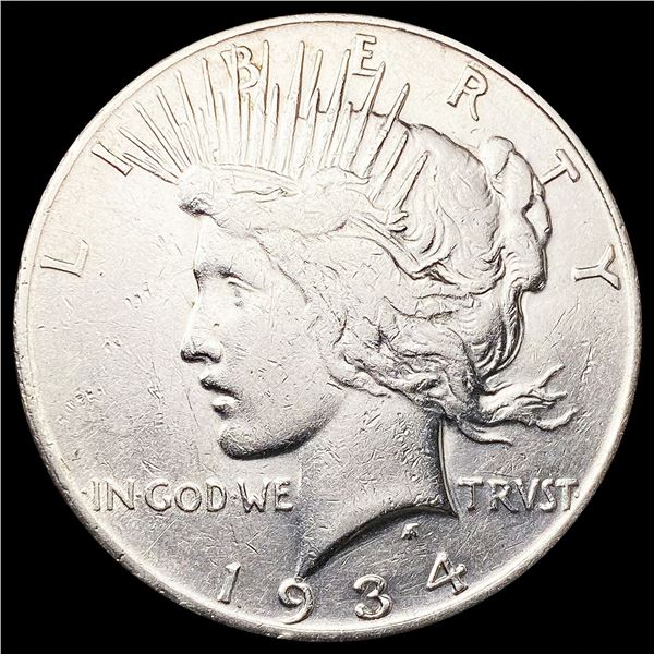 1934-S Silver Peace Dollar LIGHTLY CIRCULATED