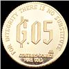 Image 2 : 1982 GSC 1/20oz Gold G.05 Token GEM PROOF