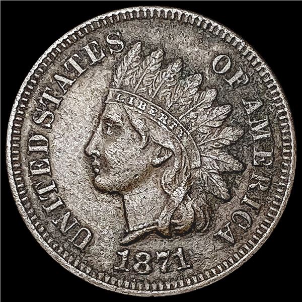 1871 Indian Head Cent CLOSELY UNCIRCULATED