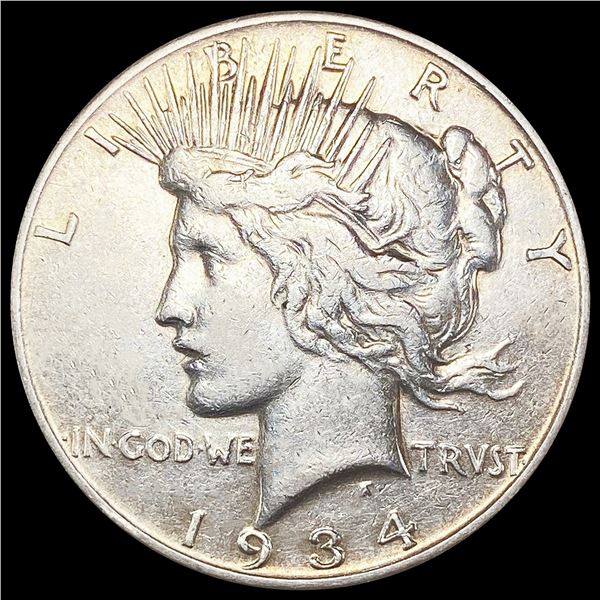 1934-S Silver Peace Dollar LIGHTLY CIRCULATED