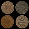 Image 2 : [4] Varied US Large Cents ((2) 1852, 1700's, 1853)