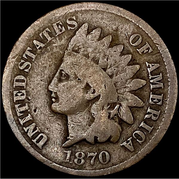 1870 Indian Head Cent NICELY CIRCULATED