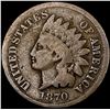 Image 1 : 1870 Indian Head Cent NICELY CIRCULATED