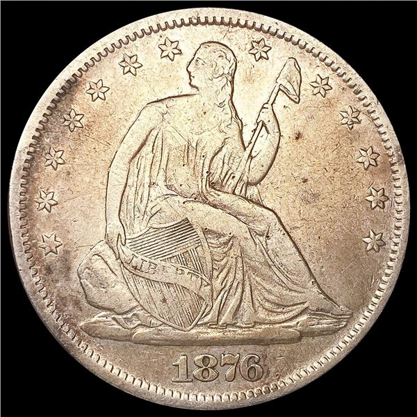 1876-S Seated Liberty Half Dollar LIGHTLY CIRCULAT