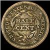 Image 2 : 1851 Braided Hair Half Cent NICELY CIRCULATED
