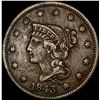 Image 1 : 1843 Braided Hair Large Cent NEARLY UNCIRCULATED