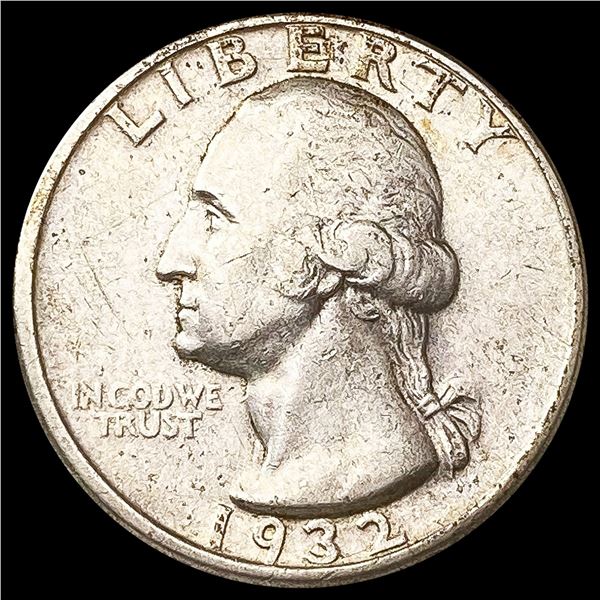 1932-D Washington Silver Quarter NEARLY UNCIRCULAT