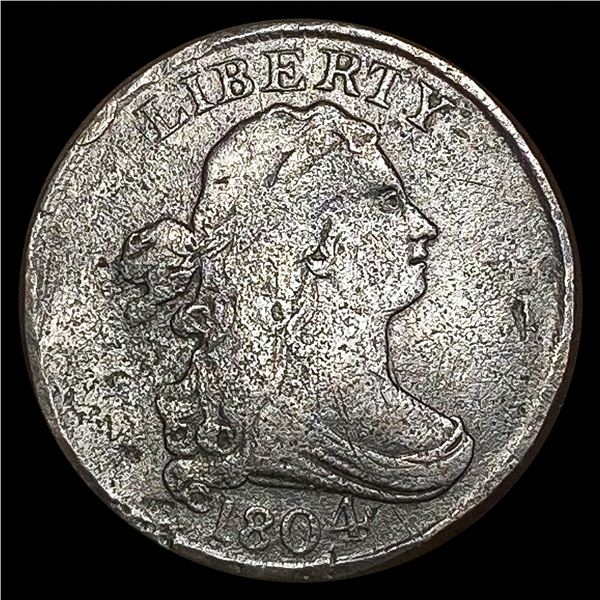 1804 Draped Bust Half Cent NICELY CIRCULATED
