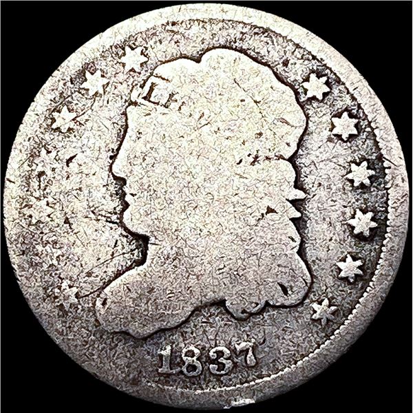 1837 Capped Bust Half Dime NICELY CIRCULATED