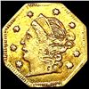 Image 1 : 1859 Octagonal California Gold Quarter CLOSELY UNC