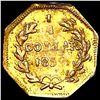 Image 2 : 1859 Octagonal California Gold Quarter CLOSELY UNC