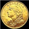 Image 1 : 1922-B Switzerland .1867oz Gold 20 Francs GEM BU