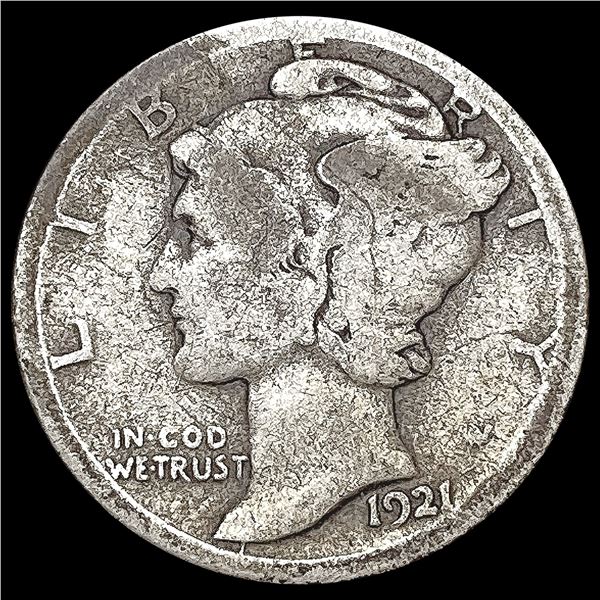 1921-D Mercury Dime NICELY CIRCULATED