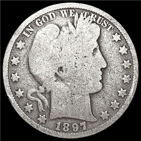 1897-O Barber Half Dollar NICELY CIRCULATED
