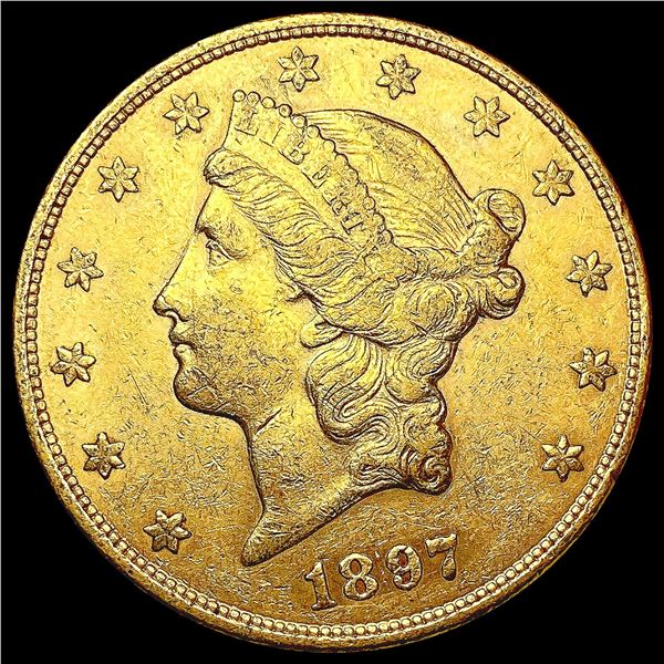 1897-S $20 Gold Double Eagle CLOSELY UNCIRCULATED