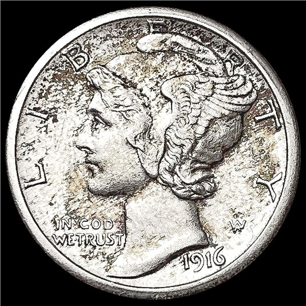 1916-S FSB Mercury Dime UNCIRCULATED
