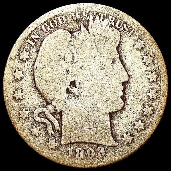 1893-S Barber Half Dollar NICELY CIRCULATED