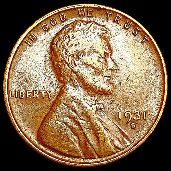 1931-S Wheat Cent NEARLY UNCIRCULATED