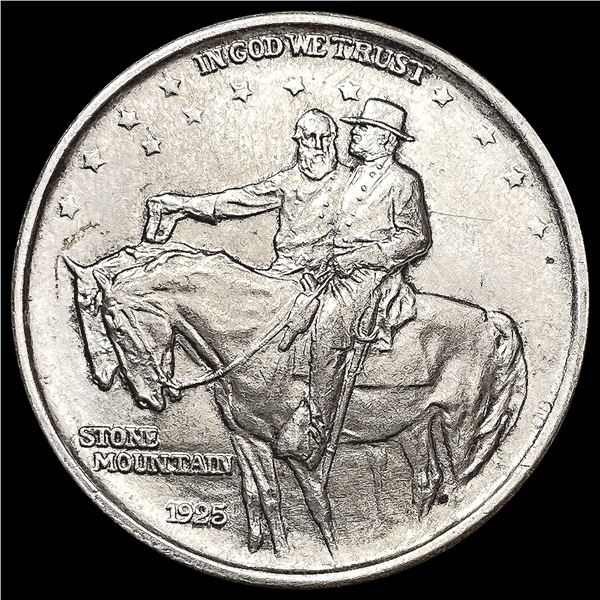 1925 Stone Mountain Half Dollar CLOSELY UNCIRCULAT