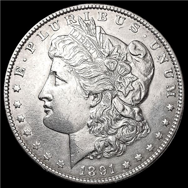 1891 Morgan Silver Dollar CLOSELY UNCIRCULATED