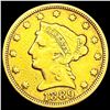 Image 1 : 1889 $2.50 Gold Quarter Eagle ABOUT UNCIRCULATED