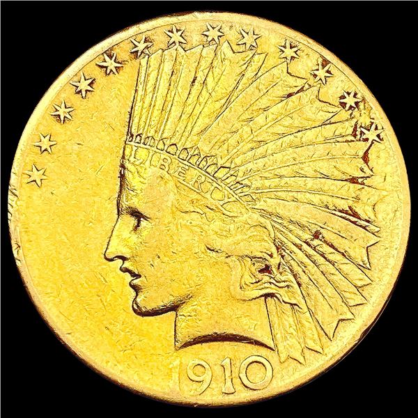 1910-S $10 Gold Eagle CLOSELY UNCIRCULATED