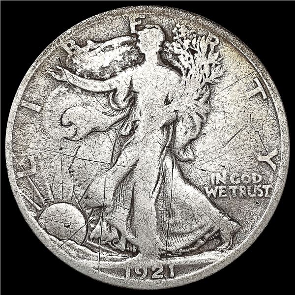 1921-D Walking Liberty Half Dollar NICELY CIRCULAT
