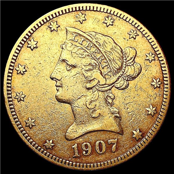 1907-S $10 Gold Eagle CLOSELY UNCIRCULATED
