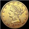 Image 1 : 1907-S $10 Gold Eagle CLOSELY UNCIRCULATED